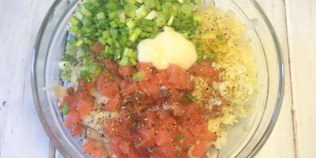 драники с лососем