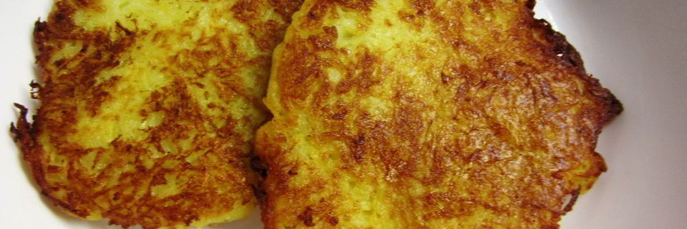 Драники с луком и салом