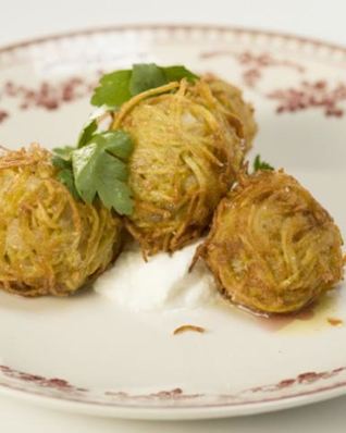 Драники с мясной начинкой