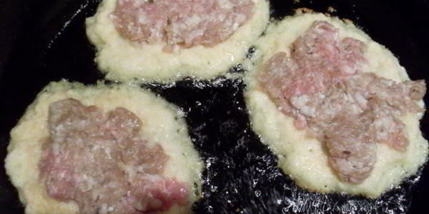 драники с мясом