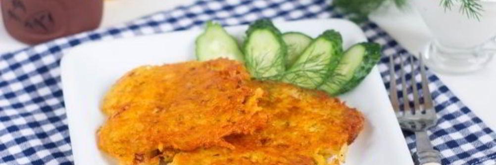 Драники с сыром без яиц