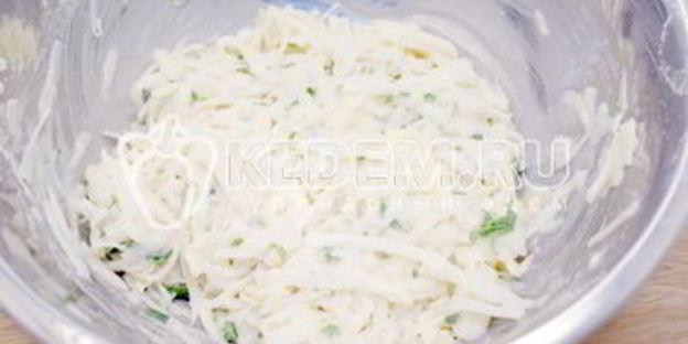 драники с сыром и зеленью