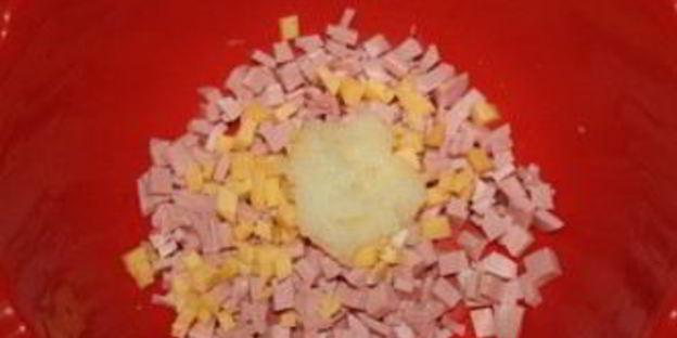 драники с ветчиной