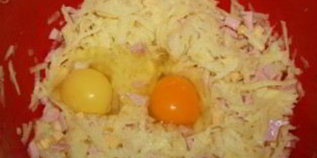 драники с ветчиной