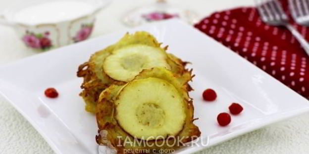 драники с яблоком