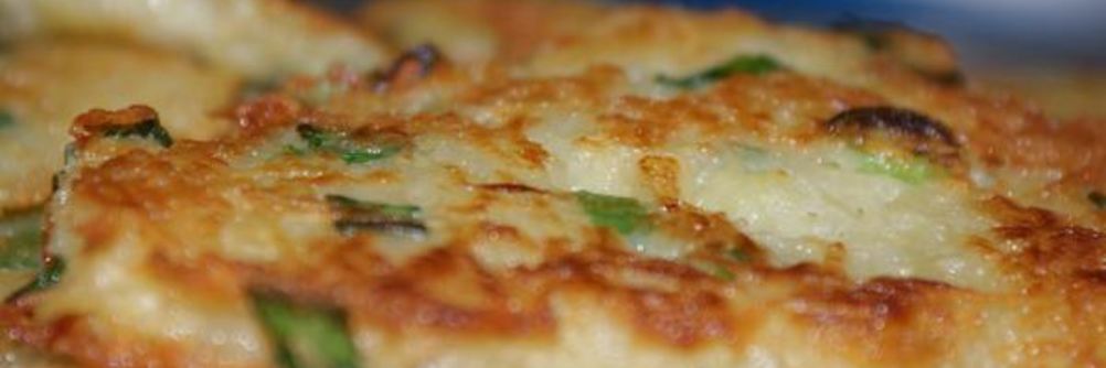 Драники с зеленым луком