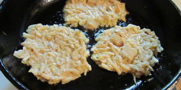 драники со шкварками