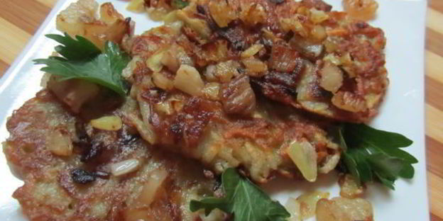 драники со шкварками