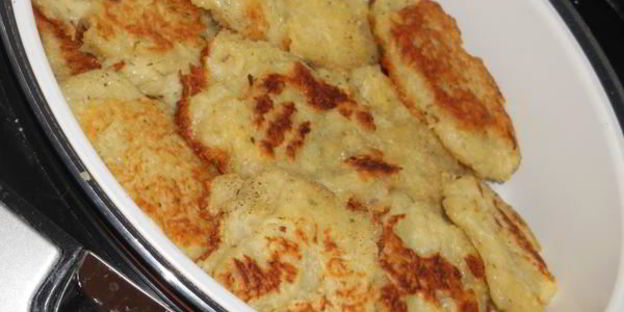 драники тушеные со свиными ребрышками