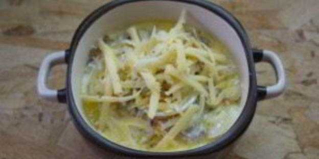 драники в горшочках с мясом