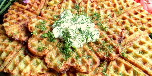 драники в вафельнице