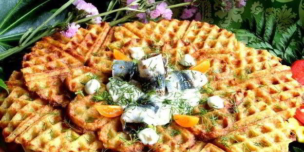 драники в вафельнице