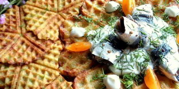 драники в вафельнице