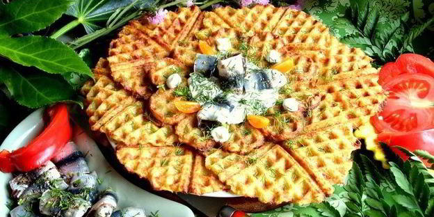 драники в вафельнице