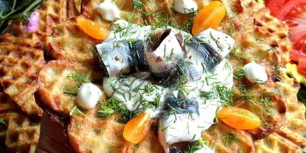 драники в вафельнице