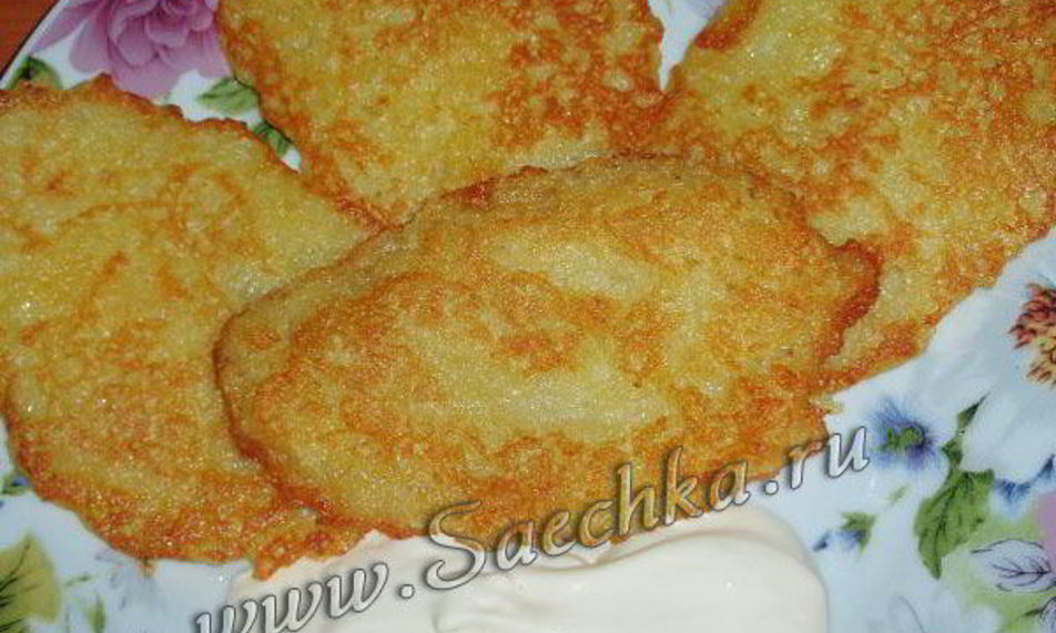 Рецепт картофельных драников постных