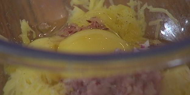 картофельные драники с треской