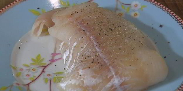 картофельные драники с треской