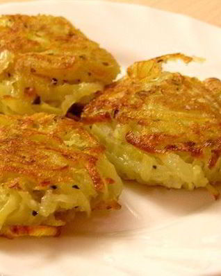 Постные драники с базиликом