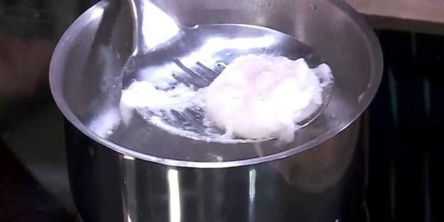 яйца с грибами на тыквенных драниках