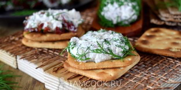 форшмак с творожным сыром