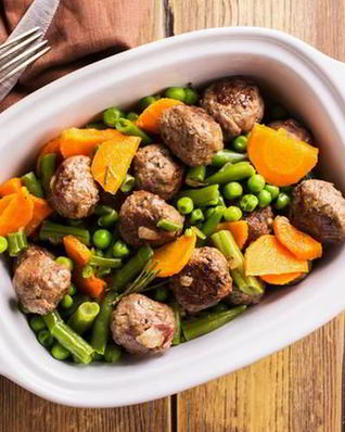 Фрикадельки из баранины с курагой