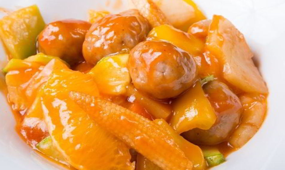 Рецепт фрикаделек из курицы в чили соусе с овощами