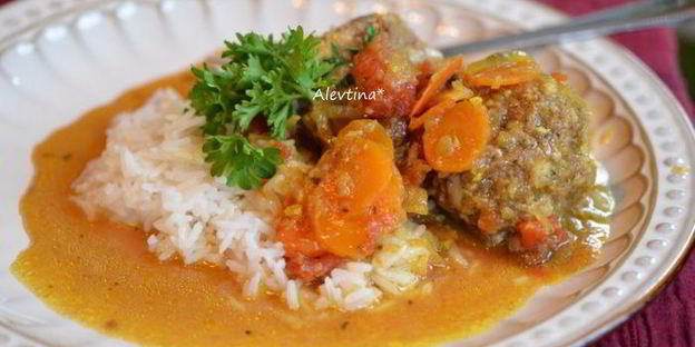 фрикадельки по-мароккански из говядины