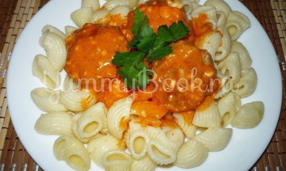 Рецепт фрикаделек под томатно-сырным соусом из мультиварки