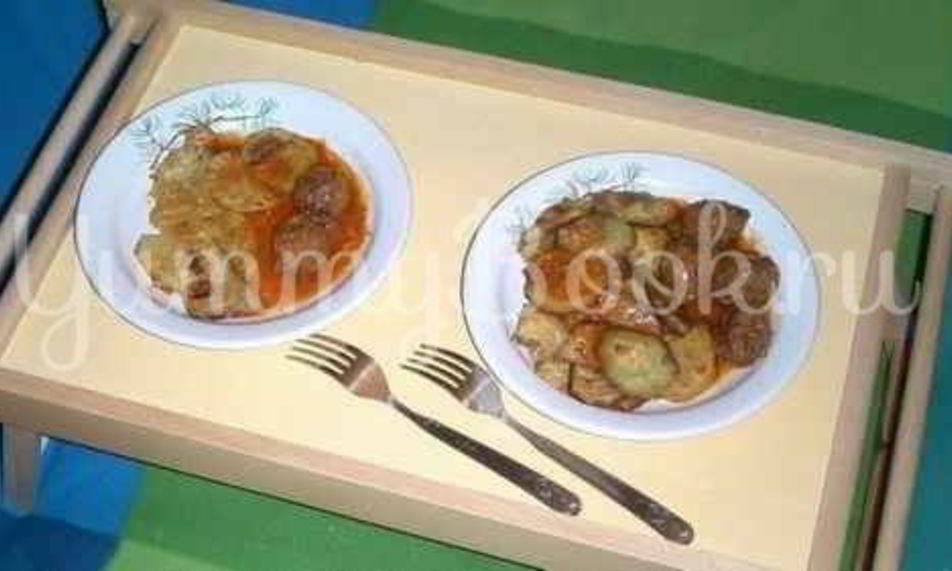 Рецепт фрикаделек с печеным картофелем