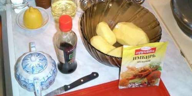 фрикадельки с печеным картофелем