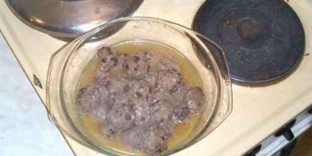 фрикадельки с печеным картофелем