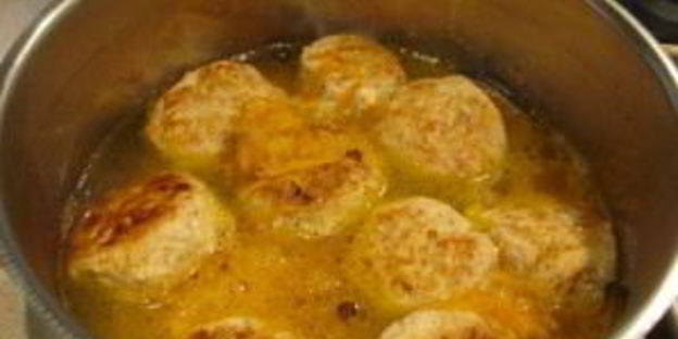 фрикадельки с рисом