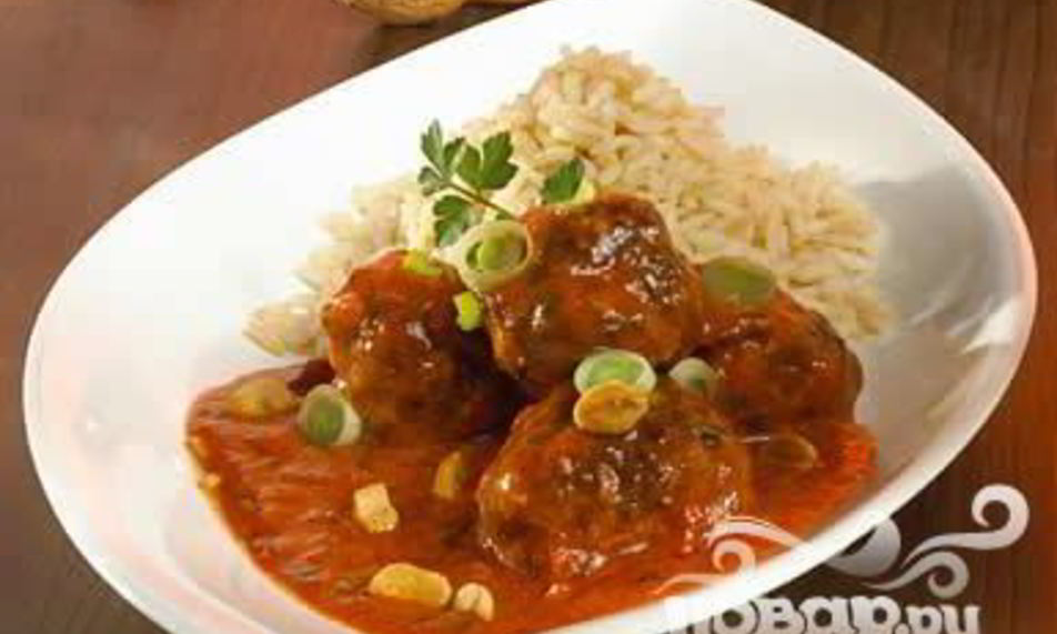 Рецепт фрикаделек в красном карри