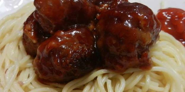 фрикадельки в медово-чесночном соусе