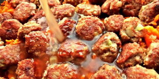 фрикадельки в моркови