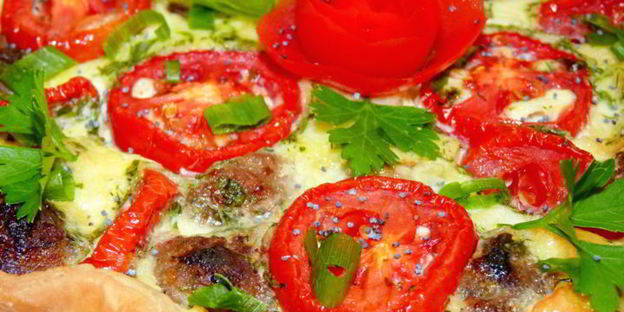 киш с фрикадельками