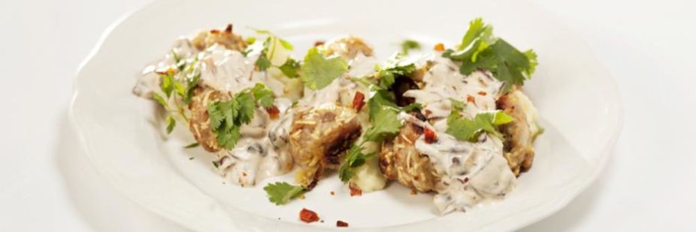 Куриные фрикадельки с пюре