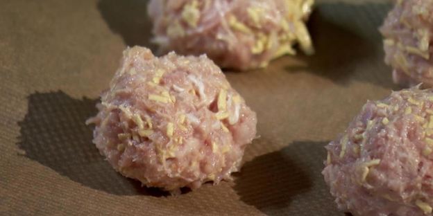 куриные фрикадельки с пюре