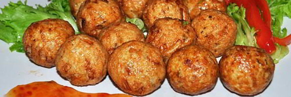 Куриные фрикадельки во фритюре