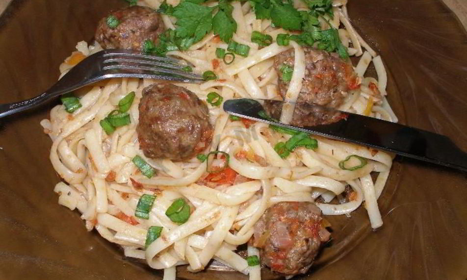 Рецепт макарон с фрикадельками в духовке