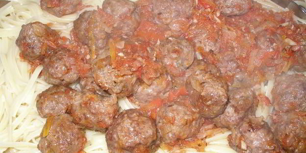 макароны с фрикадельками в духовке