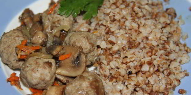 закуска из грибов с фрикадельками