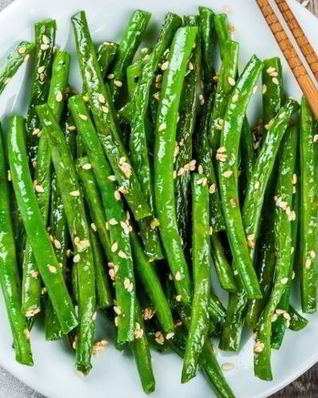 Гарнир из свежей стручковой фасоли