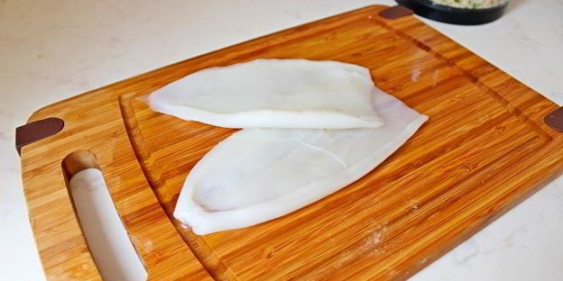 ароматный рис с кальмаром