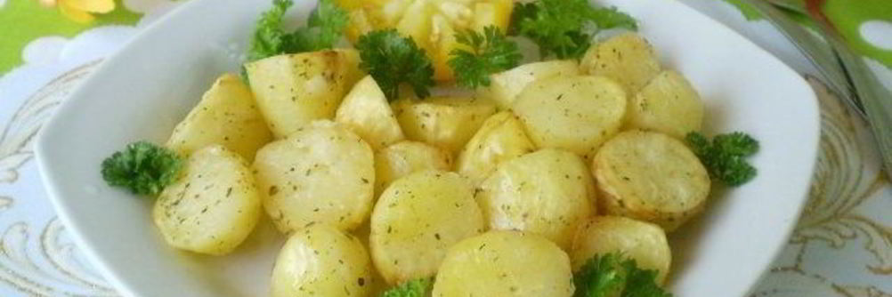 Картофель кусочками в духовке