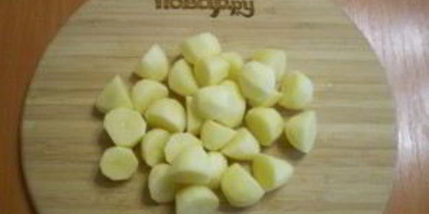 картофель кусочками в духовке