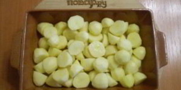 картофель кусочками в духовке