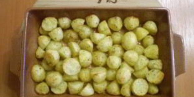 картофель кусочками в духовке