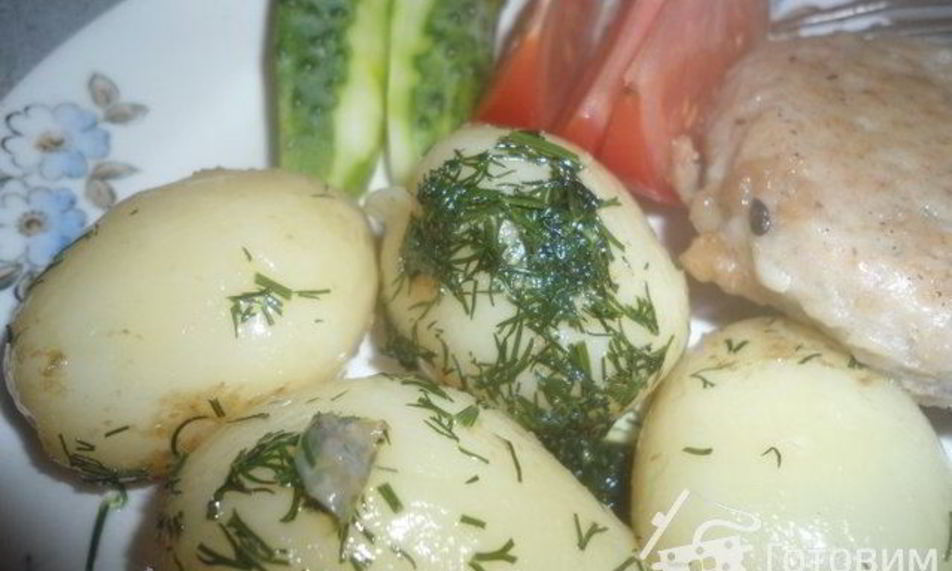 Рецепт картофель отварной, сермяжный
